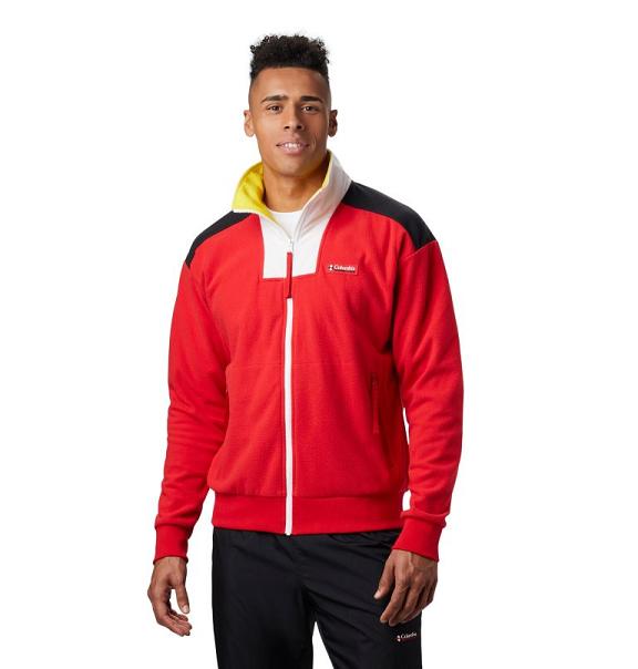 Columbia Disney Fleece Jacket Red For Men's NZ81046 New Zealand